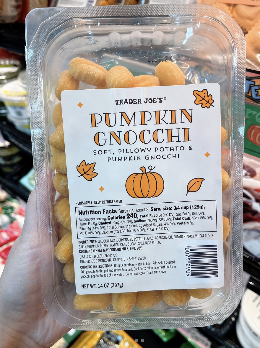 Trader Joe's pumpkin gnocchi